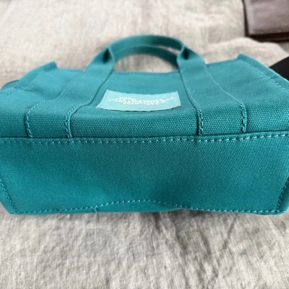 Marc Jacobs Turquoise Canvas Tote - Picture 4 of 5